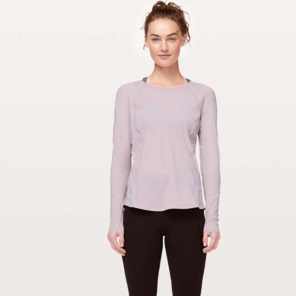 Lululemon Sculpt Long Sleeve in Powdered Mauve